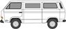 (OO) VW T25 Bus Pastel White (Model Train)