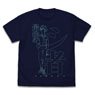 EVANGELION 制服の渚カヲル Tシャツ NAVY XL (キャラクターグッズ)