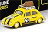 Volkswagen Beetle Mooneyes With roof rack and suitcases (ミニカー)