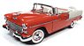 1955 Chevy Bel Air Convertible Red/White (Diecast Car)