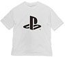 Play Station Big Silhouette T-Shirt `Play Station` White L (Anime Toy)