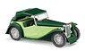 (HO) MG Midget TC Cabrio Two Tone Green 1968 (Diecast Car)