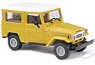 (HO) Toyota Land Cruiser J4 Yellow 1960 (Toyota Land Cruiser Gelb) (Model Train)