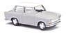 (HO) Trabant P601 Limousine Silver Gray / White Roof 1968 (Diecast Car)