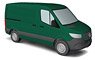 (HO) Mercedes-Benz Sprinter Short Box Dark Green 2018 (Diecast Car)