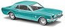 (HO) フォード マスタング クーペ メタリックターコイズ 1964 (ミニカー)