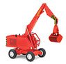 (HO) Excavator T174-1 Grapple Red 1974 (Diecast Car)