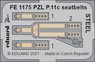 PZL P.11c シートベルト (ステンレス製) (アルマホビー用) (プラモデル)