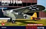 Piper J-3 Cub `Over Europe` (Plastic model)