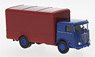 (HO) Bussing LU 11 F Box Wagon 1960 Blue / Dark Red (Model Train)