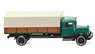(N) Flatbed truck (MB L 2500) - Pine Green (Model Train)