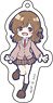 [Bottom-tier Character Tomozaki] Deformed Acrylic Key Ring (4) Yuzu Izumi (Anime Toy)