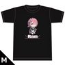 Re:Zero -Starting Life in Another World- T-Shirt D [Ram] M Size (Anime Toy)