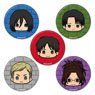 Attack on Titan Churu Chara Mini Can Badge [Eren & Mikasa & Levi & Hange & Erwin] (Set of 5) (Anime Toy)