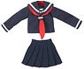 Long-sleeved Sailor Suit II (Navy x Red) (Fashion Doll)