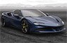 Ferrari Sf90 Spider - Closed Roof Electric Blue (Diecast Car)
