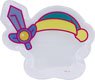 Kirby`s Dream Land Kirby Muteki! Suteki! Closet Kirby Shape Can Badge Cover (1) Sword (Anime Toy)