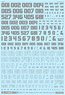 1/144 GM Number Decal No.5 `Military Stencil & Line Shape` Gray (Material)