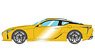 LEXUS LC500 `L Package` 2017 Naples Yellow Contrast Layering (Flare Red/Black Interior) (Diecast Car)