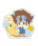 Digimon Adventure: Acrylic Badge Taichi & Agumon (Anime Toy)