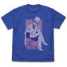 Detective Conan Kid the Phantom Thief Window T-Shirt Royal Blue L (Anime Toy)