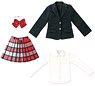 45 Blazer Uniform Set (Navy x Red Check) (Fashion Doll)