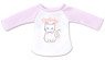 PNS Fluffy Animal Lagran T-shirt (Lavender x White) (Fashion Doll)