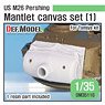 US M26 Pershing Mantlet Canvas Cover Set (1) (for Tamiya) (Plastic model)