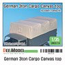 German 3ton Cargo Truck Canvas Top (for Italeri, Tamiya) (Plastic model)
