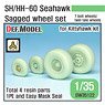 SH/HH-60 Seahawk Sagged Wheel Set (for Kittyhawk) (Plastic model)