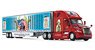Freightliner 2018 Cascadia High-Roof Sleeper & 53` Utility Trailer with Reefer & Skirts `Rolling Memorial 2021` (Diecast Car)