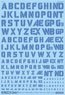 1/100 GM Font Decal No.1 [Military Stencil & Alphabet] Cool Blue (Material)