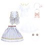 AZO2 Tea Time Dress Set (Saxe Stripe) (Fashion Doll)