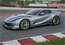 Ferrari 812 Competizione 2021 COBURN Grey With Horizontal Racing Giallo FLY Stripe (ケース無) (ミニカー)