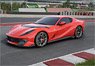 Ferrari 812 Competizione 2021 RossoCorsa322 w/Horizontal Silver Nurburgring Stripe (ケース無) (ミニカー)