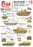 Wiking # 2. SS-Pz.Regient 5. Stab tanks & Halftracks. Panther Ausf A, , Befehl-Panther Ausf D and A. SdKfz 251/1 Ausf D, SdKfz 251/3 Ausf D, SdKfz 251/9 Ausf D `Stummel`. (Plastic model)