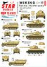 Wiking # 3. SS-Pz.Regient 5. Tanks & Halftracks. PzKpfw IV Ausf G, PzKpfw IV Ausf J, SdKfz 11, SdKfz 251/1 Ausf D, SdKfz 251/7 Ausf D, T-34-85. (Plastic model)