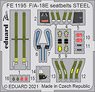 F/A-18E Seatbelts Steel (for Meng Model) (Plastic model)