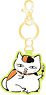 [Natsume`s Book of Friends] Nyanko-sensei Sagara Embroidery Key Ring B (Anime Toy)