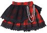 PNS Punk Pleated Skirt (Red Check) (Fashion Doll)