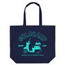 Laid-Back Camp Rin Shima Scooter Large Tote Navy (Anime Toy)