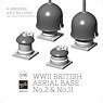 WWII イギリス軍 英国軍用アンテナ基部セットNo.2/.11 (4バージョン) 8個入 (プラモデル)