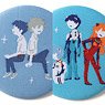 [Evangelion] Trading Woven Fabric Can Badge Yuru-Palette (Set of 10) (Anime Toy)