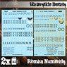 Waterslide Decals - Roman Numerals (Decal)