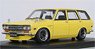 Datsun Bluebird (510) Wagon Yellow (Diecast Car)