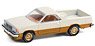 GreenLight Muscle Series 26 - 1980 Chevrolet El Camino SS - White and Gold (Diecast Car)