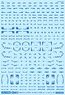 1/144 GM Line Decal No.3 [with Caution] #1 Cool Blue (Material)
