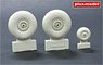 C-47 Skytrain Wheels Without Cover (Plastic model)