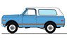 1970 Chevrolet K5 Blazer - Medium Blue Poly - 1970 Dealer Ad Truck (Diecast Car)