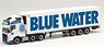 (HO) ボルボ FH Gl.XL 2020 6×2 冷蔵ボックスセミトレーラー `Blue Water` (Volvo FL GL. SZ) (鉄道模型)